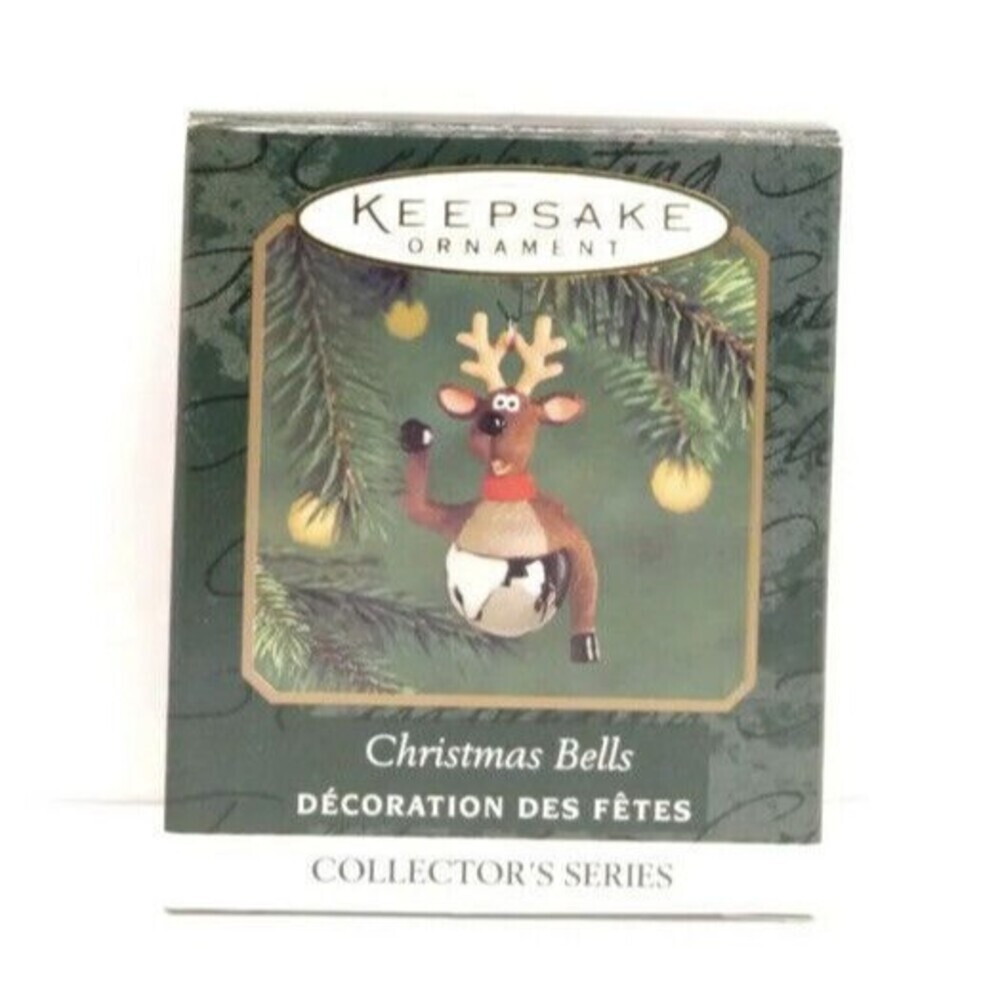 Christmas Bells 2000 Miniature-This Reindeer Is A Bell Hallmark Ornament N Mint